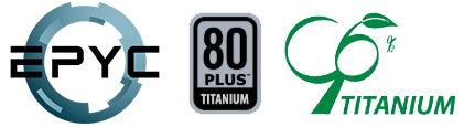 AMD EPYC, 80 Plus Titanium, 96 Titanium